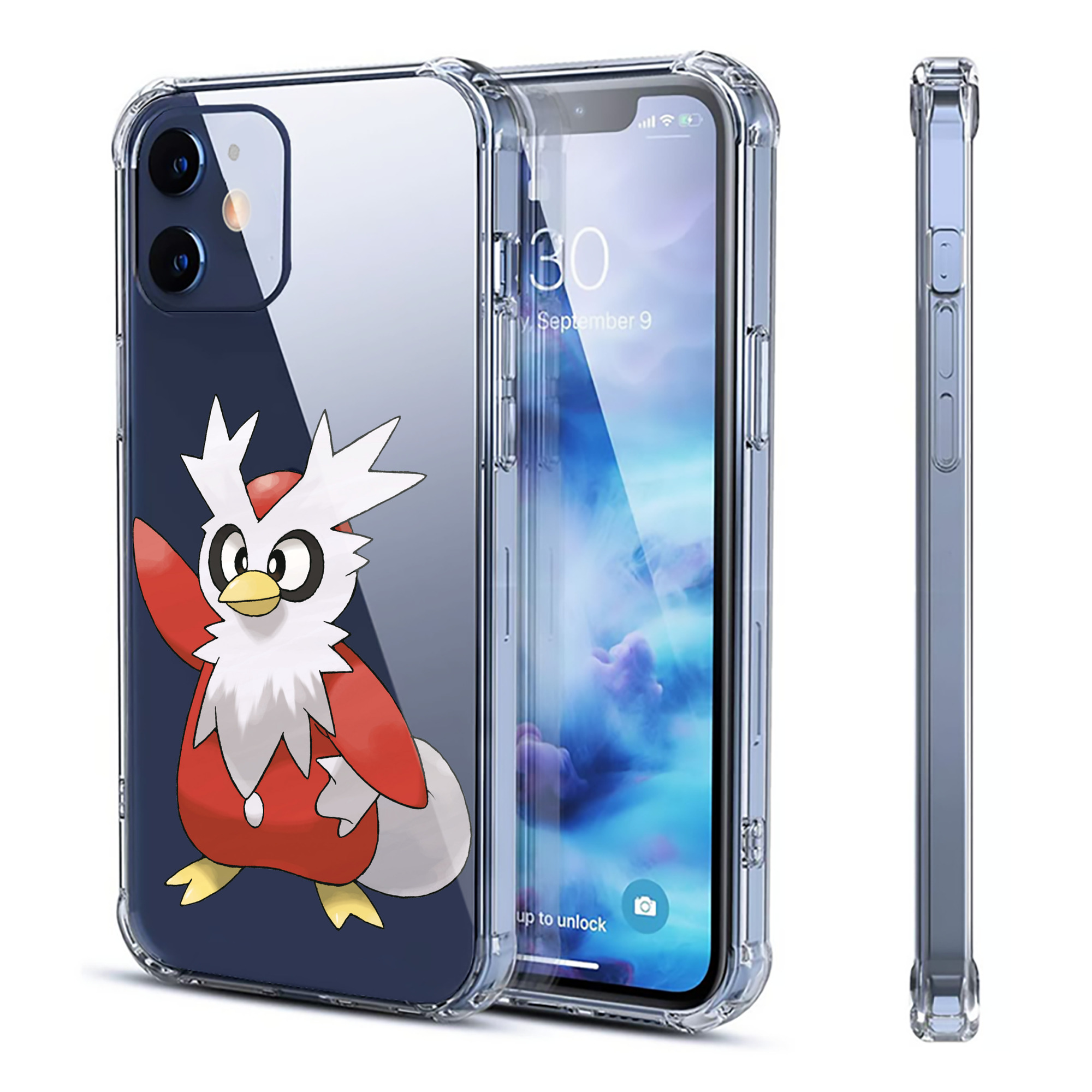 （画像用） ポケットモンスター Pokémon 【iPhone 12シリーズ対応】透明スマホケース（クリアソフトケース）